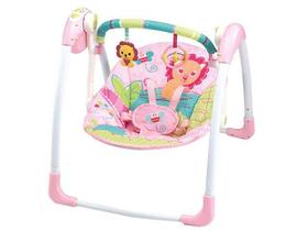 Cadeira De Balanço Automático Musical Rosa Leão Mastela Cadeira De Balanço Automático Musical Rosa Leão Mastela