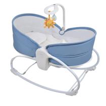 Cadeira de Balanço Bebe Moises Descanso Azul