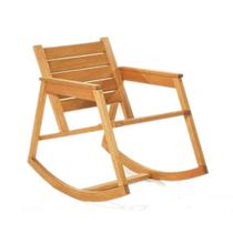 Cadeira de balanço de madeira janis stain jatobá