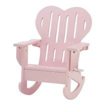 Cadeira de balanço Doll Furniture Emily Rose Adirondack 45 cm rosa