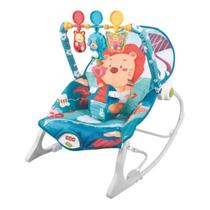 Cadeira De Balanço e Descanso Zippy Toys Com Vibração, Musicas P/ Dormir e Brinquedos Interativos - Personagem Leão