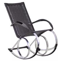 Cadeira de Balanço em Alumínio Para Área, Jardim e Sala Trama Original