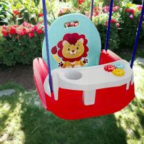 Cadeira de Balanço Infantil Baby Ajustável C/ Cinto Segurança C/ Mesa de Atividade Até 30kg + s&Fil - Pais&Filhos