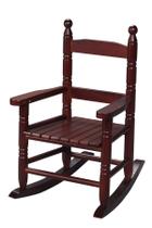 Cadeira de balanço infantil Gift Mark Classic Double Slat Wood Cadeira de balanço infantil Gift Mark Classic Double Slat Wood