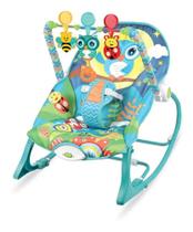 Cadeira De Balanço Musical Vibratória Encantada 3 Em1 Azul - Color Baby