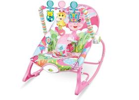Cadeira De Balanço Musical Vibratória Encantada 3 Em1 Rosa - Color Baby