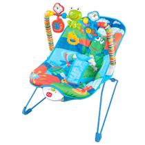 Cadeira de Balanço para Bebê Azul com Som Guta Guti - DM Toys