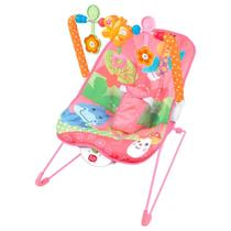 Cadeira de Balanço para Bebê Rosa com Som Guta Guti - DM Toys