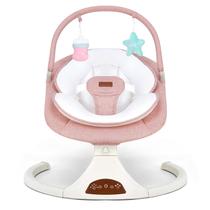 Cadeira de balanço para bebê Viriwebaby portátil com 5 velocidades e Bluetooth, rosa Cadeira de balanço para bebê Viriwebaby portátil com 5 velocidades e Bluetooth, rosa