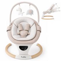 Cadeira de Balanço Portátil TimChic para Bebês 5 Velocidades 3 Alturas Bege Cadeira de Balanço Portátil TimChic para Bebês 5 Velocidades 3 Alturas Bege