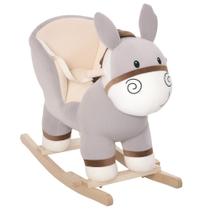 Cadeira de balanço Ride On Toy Qaba Donkey com som cinza Cadeira de balanço Ride On Toy Qaba Donkey com som cinza