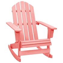 Cadeira de balanço VidaXL Pink Patio Adirondack Solid Fir Wood Cadeira de balanço VidaXL Pink Patio Adirondack Solid Fir Wood