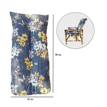 Cadeira De Bambu Vime Confortável Para Área Jardim 1 Lugar