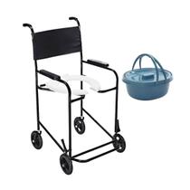 Cadeira de Banho Com Comadre 2L Praticidade No Seu Dia a Dia Para Idoso