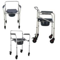 Cadeira de Banho de Aluminio SC100 Suporta Até 100KG Desmontável Hidrolight
