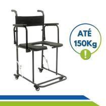 Cadeira de Banho Desmontável Dobrável Higiênica Idoso B5 150kg Ortomobil