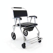 Cadeira de Banho Dobrável Chicago Em Alumínio Senior Care Muito Conforto