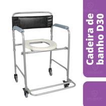 Cadeira de Banho Dobrável em Aço para 100 kg D30 - Dellamed