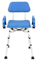 Cadeira de banho giratória giratória iLiving ILG-638 para banheira azul Cadeira de banho giratória giratória iLiving ILG-638 para banheira azul