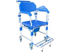 Cadeira De Banho Higiênica Adulto Até 150kg 3x1 Multiuso D60 - Dellamed