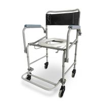 Cadeira de banho higienica adulto em aço dobravel d40 120 kg dellamed