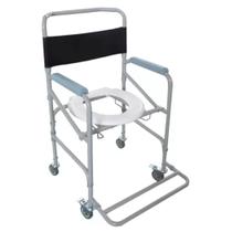 Cadeira De Banho Higiênica D40 Adulto Em Aço Dobrável 100 Kg - Dellamed - com Registro Anvisa