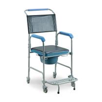 Cadeira de Banho Higiênica Desmontável até 150 Kg Assento 43 cm D50 Dellamed