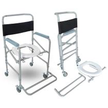 Cadeira de Banho Higiênica Dobrável e Desmontável até 120 Kg D40 Dellamed