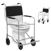Cadeira De Banho Higiênica Em Aço Cinza Cds 201 85Kg Cds