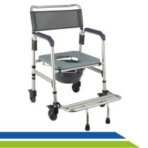 Cadeira de Banho Higiênica em Alumínio Dobrável Desmontável Idoso Adulto até 135kg Hidrolight - Hidrolight
