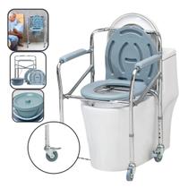 Cadeira De Banho Idoso Dobrável Aço 100kg Supermedy B20