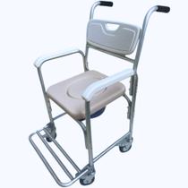 Cadeira de Banho Idosos Adulto até 100kg em Alumínio Supermedy