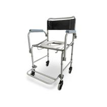 Cadeira de Banho Inoxidável D40 Geriátrica Idoso C/ 4 Rodas Higienização Assento Dobrável e Confortável Pós Cirúrgica Cadeira de Banho Inoxidável D40 Geriátrica Idoso C/ 4 Rodas Higienização Assento Dobrável e Confortável Pós Cirúrgica