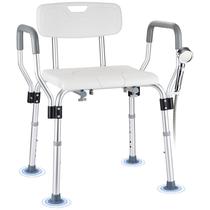Cadeira de Banho KSITEX Resistente 204 kg com Braços e Encosto Ajustáveis Cadeira de Banho KSITEX Resistente 204 kg com Braços e Encosto Ajustáveis