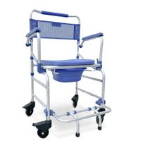 Cadeira de Banho Obeso Inoxidável Até 135 Kilos D55 Geriátrica Idoso 4 Rodas Higienização Dobrável Confortável Cirúrgica Cadeira de Banho Obeso Inoxidável Até 135 Kilos D55 Geriátrica Idoso 4 Rodas Higienização Dobrável Confortável Cirúrgica