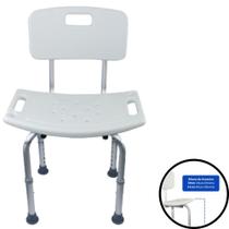 Cadeira de Banho Ortopédica para Idoso de Alumínio com Encosto Ortho Pauher