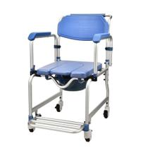 Cadeira de banho pro400 hig. dobr. alum.150kg procirurgica