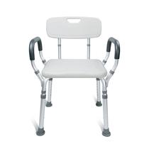 Cadeira de banho UNLICON ajustável com braços acolchoados e apoio para as costas Cadeira de banho UNLICON ajustável com braços acolchoados e apoio para as costas