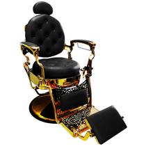 Cadeira de Barbeiro Reclinável Lord Gold