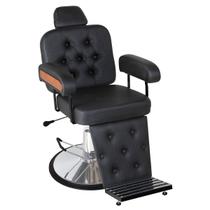 Cadeira De Barbeiro Reclinável Sevilha - Pé Redondo - CC&S