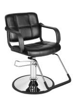 Cadeira de barbeiro SalonMax Hidráulica Giratória Ajustável Preta