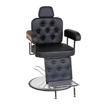 Cadeira de Barbeiro Sevilha Standard Reclinável Base Redonda