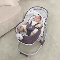 Cadeira de Bebê Cadeirinha Infantil Moisés 06 em 01 Vibratória e Musical Balanço Manual até 18kg até 03 Anos Menino e Menina - Mastela