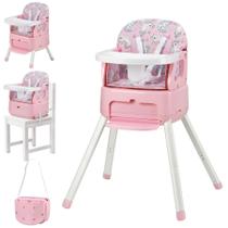Cadeira de Bebê Conversível BOSEDSANG 4 em 1 - Rosa com Caixa