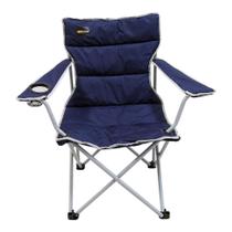 Cadeira de Camping Azul Dobrável com Porta Copo e Apoio De Braço Boni Nautika Ntk