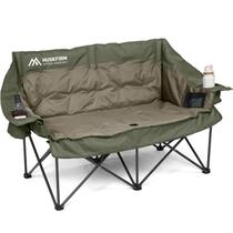 Cadeira de Camping Dupla Huskfirm Verde com Almofada para Adultos Cadeira de Camping Dupla Huskfirm Verde com Almofada para Adultos