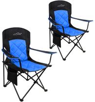 Cadeira de Camping FAIR WIND Kit com 2 Unidades, Capacidade de 159 kg, Acolchoada Cadeira de Camping FAIR WIND Kit com 2 Unidades, Capacidade de 159 kg, Acolchoada