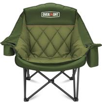 Cadeira de Camping Overmont XL Oversized para Adultos - Suporta 225 kg, Dobrável Reforçada com Almofada, Bolso Lateral, Porta-copos e Bolsa Térmica para Esportes ao Ar Livre, Jardim, Praia, Pesca, Gramado Verde Cadeira de Camping Overmont XL Oversized para Adultos - Suporta 225 kg, Dobrável Reforçada com Almofada, Bolso Lateral, Porta-copos e Bolsa Térmica para Esportes ao Ar Livre, Jardim, Praia, Pesca, Gramado Verde