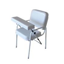Cadeira de Coleta de Sangue Comfort Com Suporte de Braço Frontal Branca