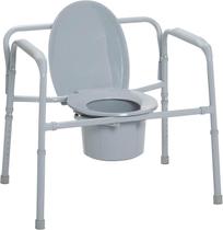Cadeira de cômoda HEALTHLINE Heavy Duty Bariatric 650 libras cinza